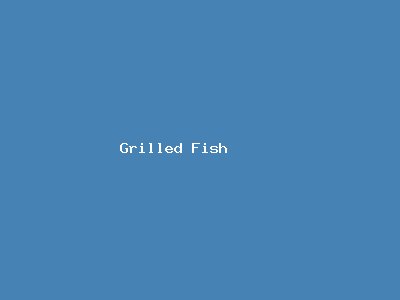 Grilled Catfish